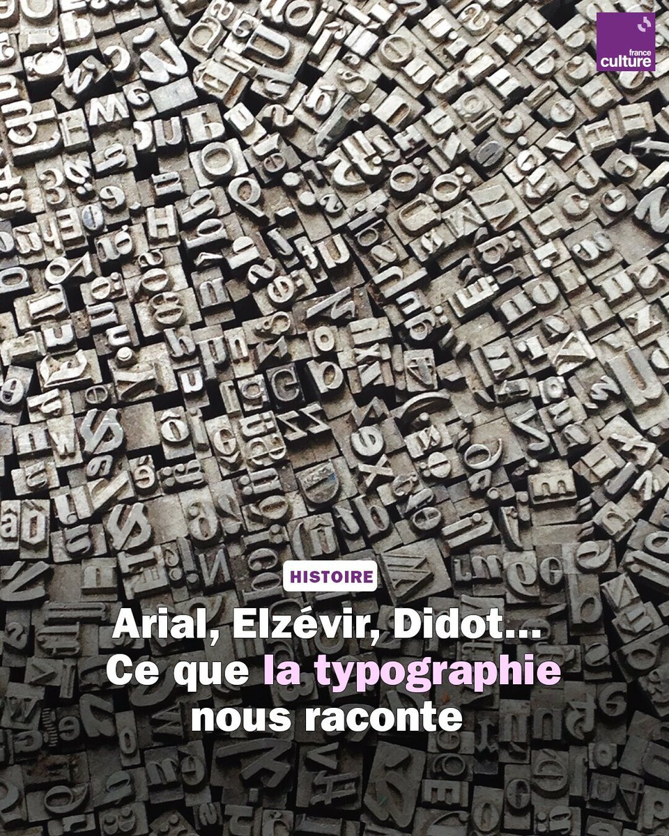 Omniprésente dans les livres, dans les publicités et sur les écrans, la typographie reste un art méconnu. Pourtant, l'histoire de la forme des lettres est passionnante.
➡️ l.franceculture.fr/bNY
