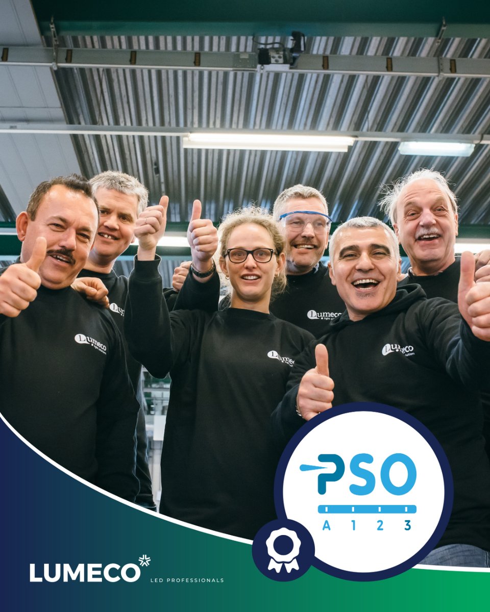 Bij Lumeco zijn we gecertificeerd op het hoogste niveau van de PSO prestatieladder. We hechten veel waarde aan een inclusieve arbeidsmarkt en gelijke kansen voor iedereen, waarbij we actief samenwerken met mensen met een afstand tot de arbeidsmarkt. #sociaalondernemen #pso