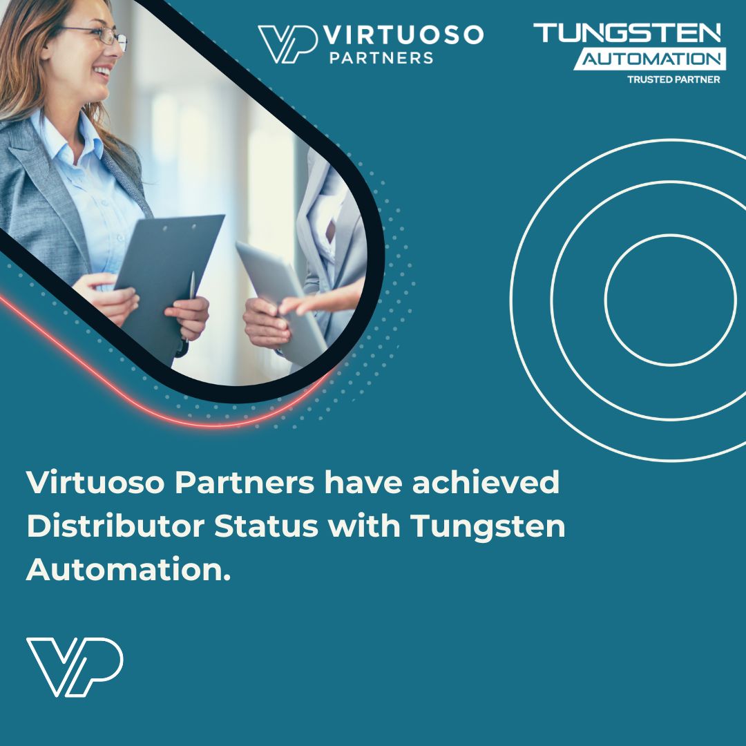 We're thrilled to have recently been acknowledged with distribution status from <a href="/TungstenAI/">Tungsten Automation</a> UK and Ireland, this signifies our ongoing commitment to helping resellers thrive ✅🚀

Read the full article here: virtuoso-partners.io/post/virtuoso-…

#Automation #TechnologyNews #technology