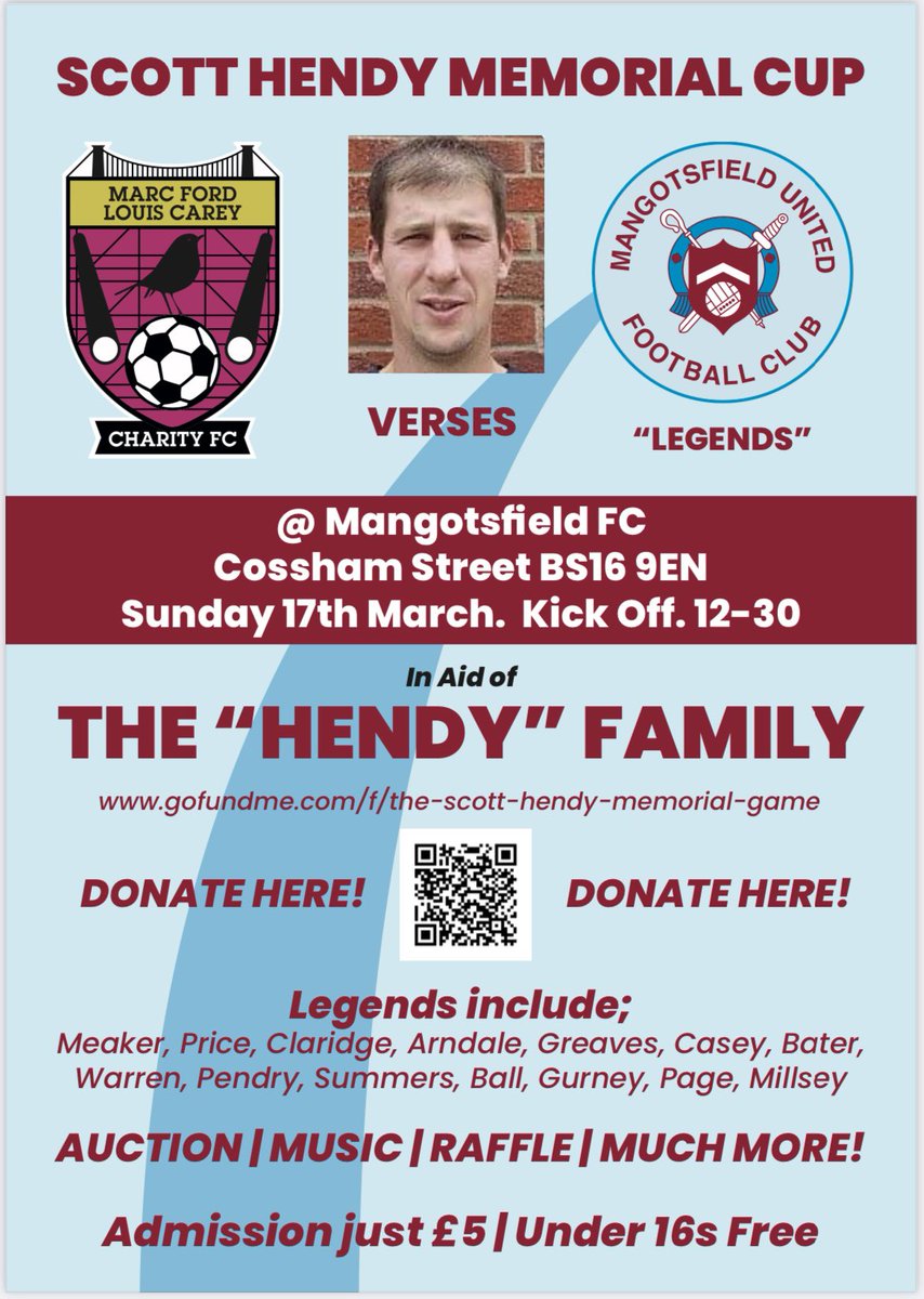 @geoff20man @Scotty_Murray Lads, would be great if you could retweet this to raise awareness of our Mango legends game against a Louis Carey XI in honour of our pal Scott who tragically passed away last weekend.