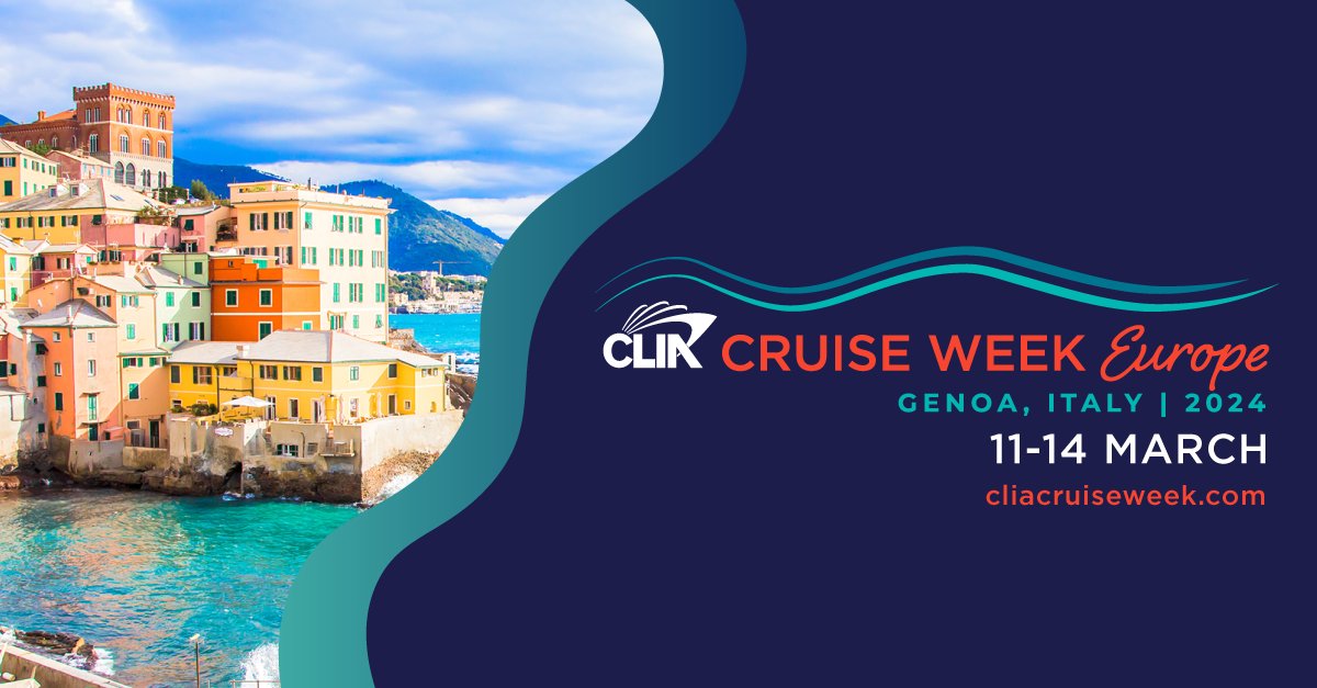Next week Genoa will become the European cruise industry's hub for the @CLIA Cruise Week Europe 🚢 As Founding Leader, we are supporting the @CLIAEurope Week bringing together the cruise community to discuss policy priorities, industry trends and common challenges. #GrowWithRINA
