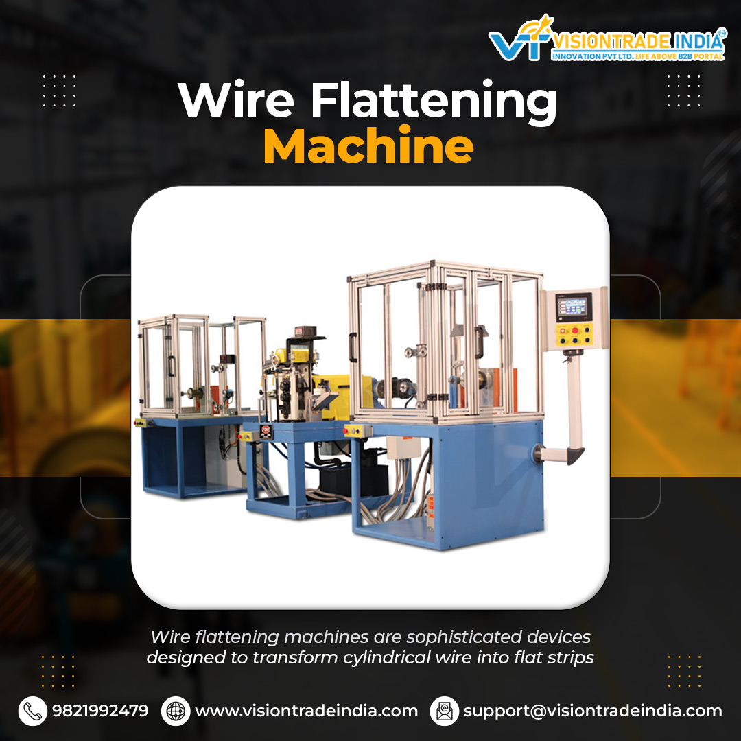 These machines will likely play an increasingly vital role in shaping the materials in modern manufacturing.
#WireFlattening #WireFlattener #IndustrialMachinery #WireProcessing #WireProduction #FlatteningMachine #WholesaleBusiness #BulkOrders #WholesaleDeals #bulk #VTI #B2BPortal