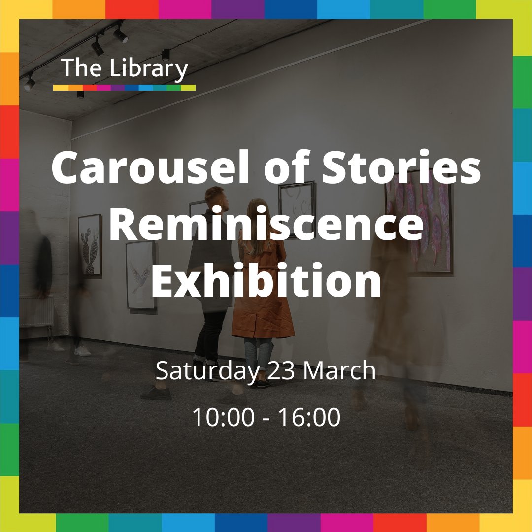 Gloucestershire Libraries with Jade L A Fisher photography invite you to visit the 'Carousel of Stories' reminiscence photography exhibition.
Everyone is welcome to drop in!

  📍  Located Lower Level Market Parade Eastgate Shopping Centre Gloucester GL1 1QH  by Boswells Cafe.
