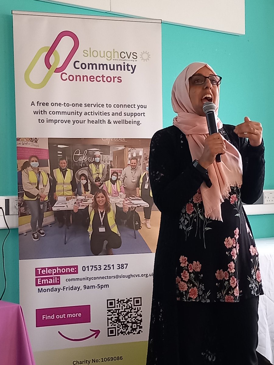 sloughcvs's tweet image. Naweeda @sloughcvs is talking about #CommunityConnectors signposting #socialprescribingday24