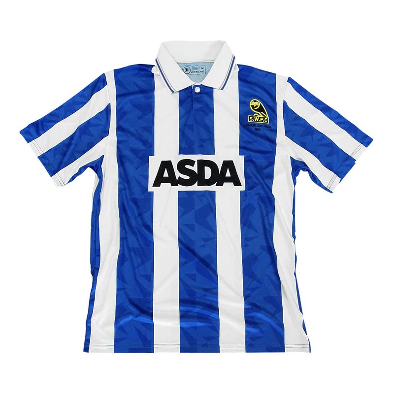 theterracestore's tweet image. Back by popular demand! 🦉

@SWFC fans can preorder the ‘91 cup final shirt right now!!! | theterracestore.com/collections/ne…

Retweet, we have one to give away when it sells out #SWFC