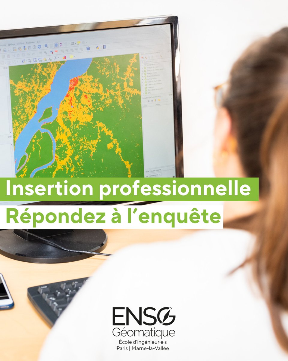 🎓Vous êtes diplômé de l'ENSG depuis 4ans ou moins...Avez-vous répondu à l'enquête insertion emploi?
L'objectif? Aider les diplômés et futurs diplômés dans leurs projets pro et à se positionner sur le marché du travail
📧Pour répondre à l'enquête cliquez sur le lien reçu par mail