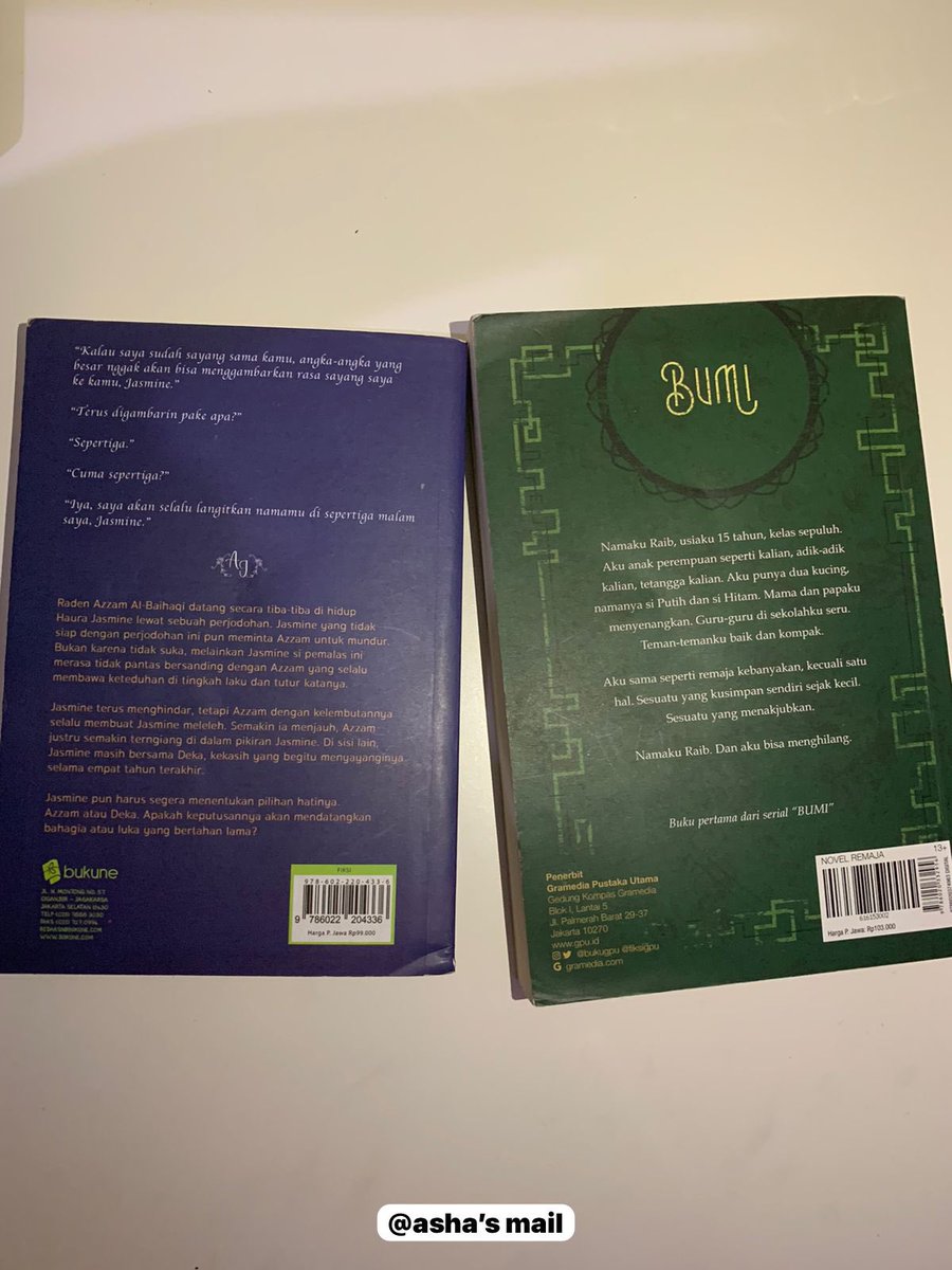 sixjunehec's tweet image. HELP RT💗

         ˗ˏˋ ★ ˎˊ˗

๑ wts preloved novel
๑ wts novel azzamine with poster 
Bumi tere liye areksa eccedentesiast

✦ take all 219k
✦ good condi✅ (dm for more info)
✦ incl pack + freebies 
✦ dom Tangerang // ina
✦ co oren 🍊
🧺 dm for claim ♡
~ ɑׁׅ֮sha’s mail 🛒📦