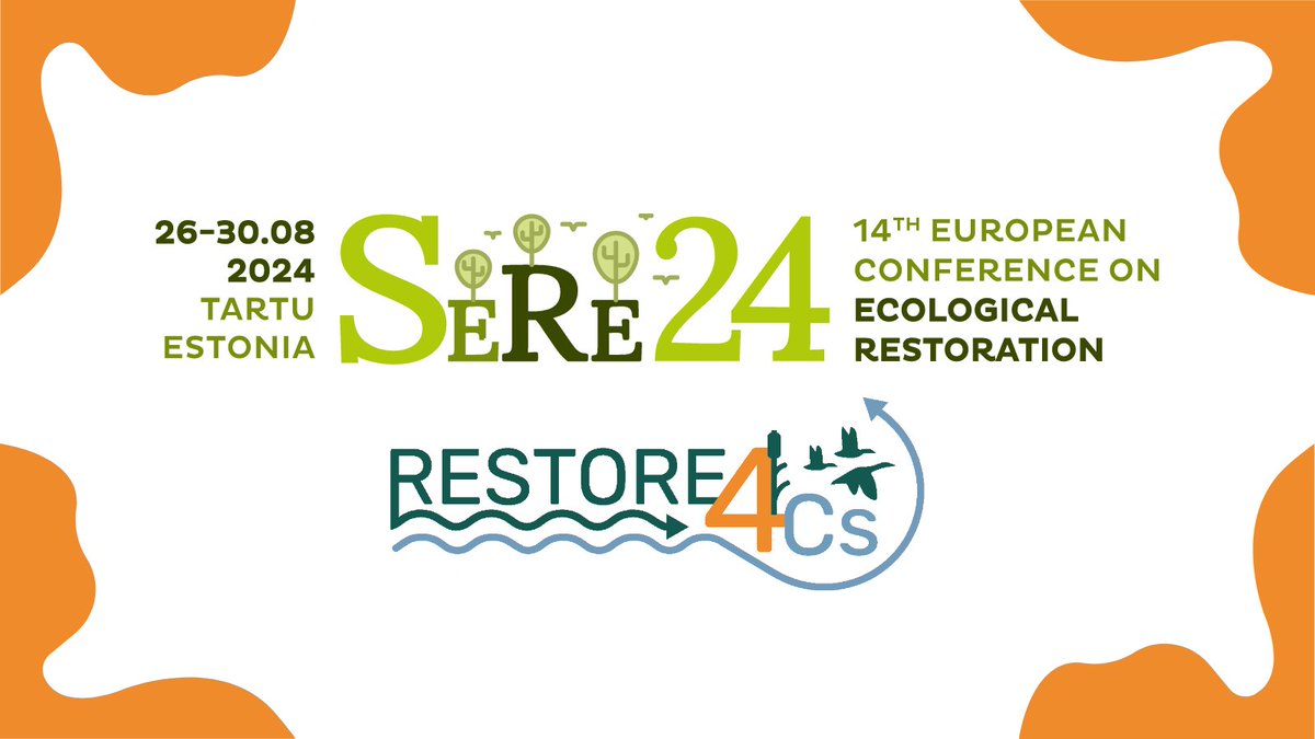 #RESTORE4Cs will be present with @WetHorizons, @REWET_HE & @ALFAwetlands, at #SERE2024🌿

The #SisterProjects will have a session in the context of #Wetland Restoration & you are invited to submit your abstract to to session 3️⃣.0️⃣ by 1️⃣April 2️⃣0️⃣2️⃣4️⃣⏳

▶ sere2024.org/abstracts