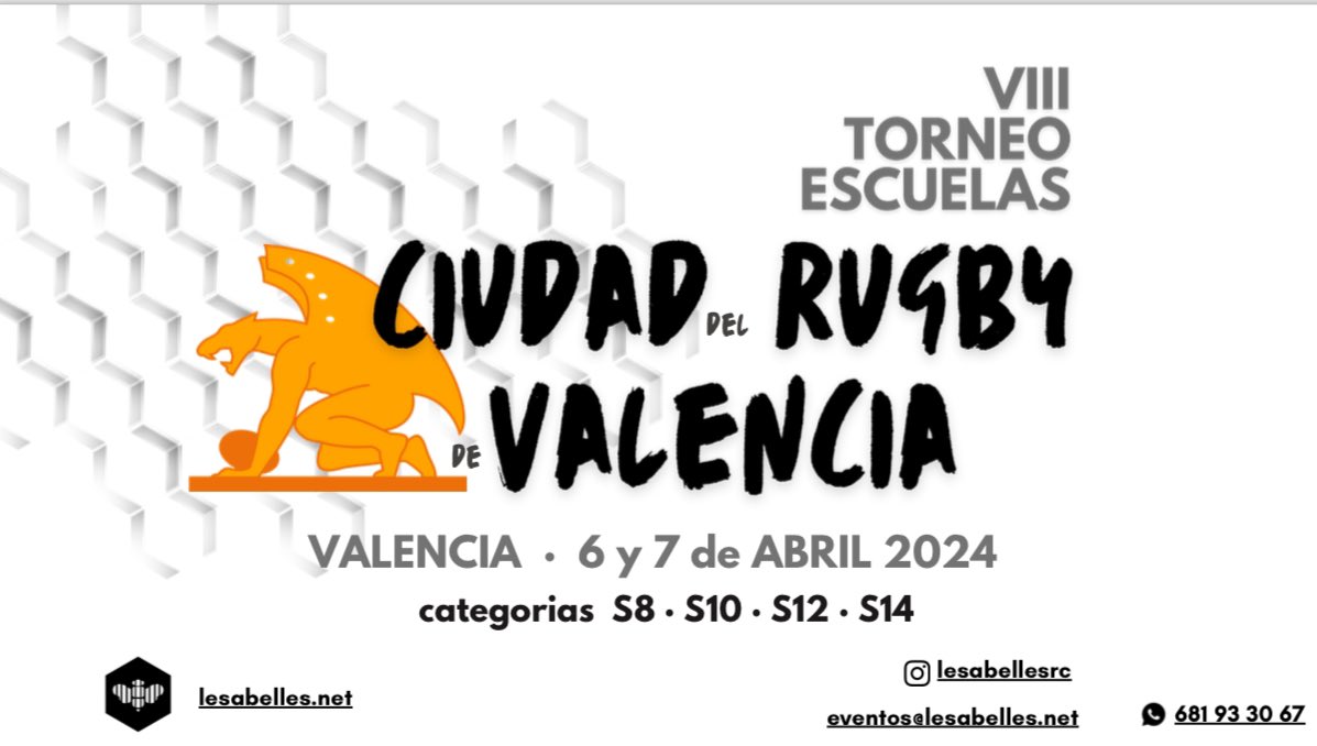 Posiblemente uno de los mejores torneos de escuelas de Espańa…

<a href="/lesabellesrc/">C.P. Les Abelles 🐝</a> <a href="/ferugby/">España Rugby</a> 
#ValenciaRugby 
<a href="/relevo/">Relevo</a> <a href="/Blog_APalos/">A Palos | Todo del XV del León</a> <a href="/3TIEMPO/">Tercer Tiempo</a>