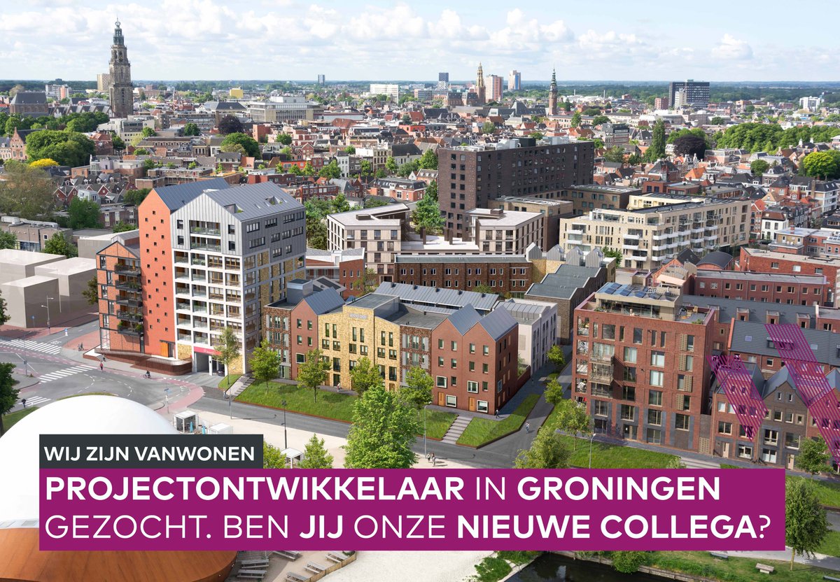 𝗪𝗶𝗷 𝘇𝗶𝗷𝗻 𝗩𝗮𝗻𝗪𝗼𝗻𝗲𝗻 | “Er gaat niets boven Groningen”. Daarom zoeken wij daar een 𝗣𝗿𝗼𝗷𝗲𝗰𝘁𝗼𝗻𝘁𝘄𝗶𝗸𝗸𝗲𝗹𝗮𝗮𝗿. Voor spraakmakende projecten zoals het Ebbingekwartier, Stadshavens en Oosterhamrikkade. Solliciteer👉bit.ly/49XIW5d
#vacature #vastgoed
