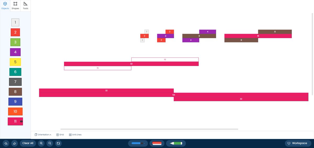 Simon_Gregg's tweet image. Making our own growing patterns with Cuisenaire rods on @brainingcamp #visualpatterns #growingpatterns