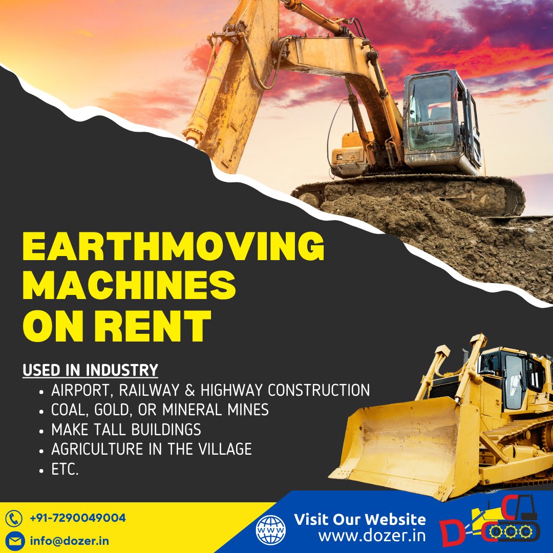 daya_charan's tweet photo. Rent powerful Earthmoving machines for diverse projects and unlock endless possibilities with our versatile machinery! 
.
#dozer #Bulldozer #BulldozerRentals  #Excavator #Bulldozerhire #Excavatorhire #ExcavatorForHire #BulldozerForHire #HeavyMachineryHire #DCC #DCCInfra https://t.co/Y66WnwNIgt