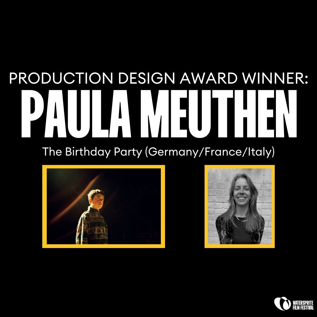 CONGRATULATIONS to the winner of our PRODUCTION DESIGN AWARD: Paula Meuthen with 'The Birthday Party'! Thank you to @AmazonMGMStudio for sponsoring the Watersprite 2024 Awards Ceremony, which is available to view until March 8th at watersprite.org.uk/tickets