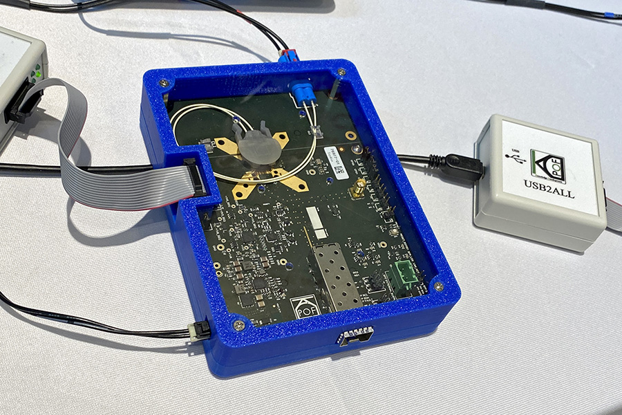 KD_Corporate's tweet photo. We've started into day 1 of #AutomotiveEthernetCongress with interesting meetings!

Come by our stand A5 in Munich and learn about our first implementation compliant to @IEEESA Std 802.3cz, operating in multi-gigabit with 2 plates of multimode fiber #10GBASEAU.
@elektronikauto https://t.co/80k98NgpWW