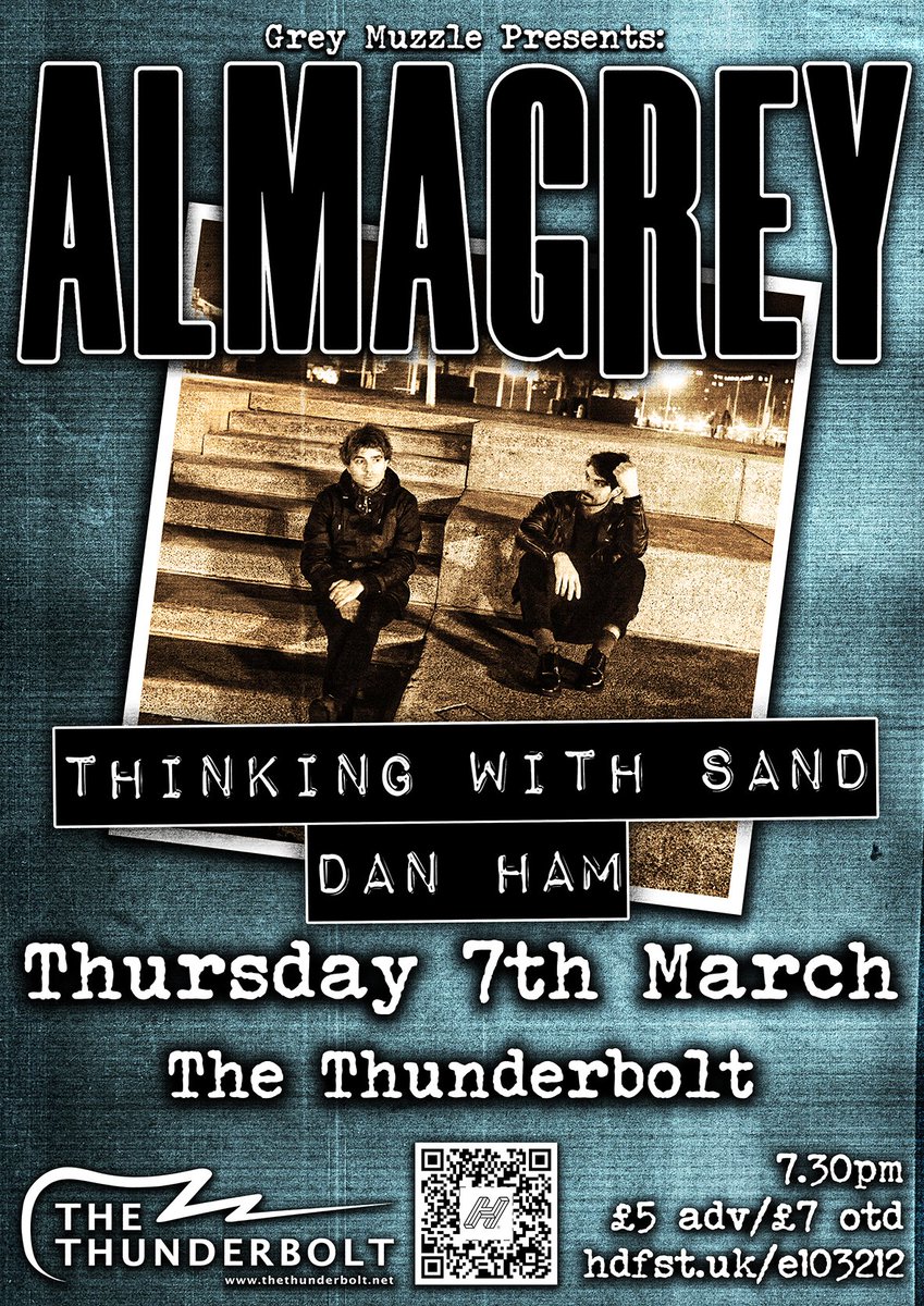 TONIGHT & TOMORROW AT @Thunderbolt_pub ! #postpunk #altrock #indie #DIYpunk #supportyourlocalscene MORE EVENTS HERE: headfirstbristol.co.uk/checkout/grey-…