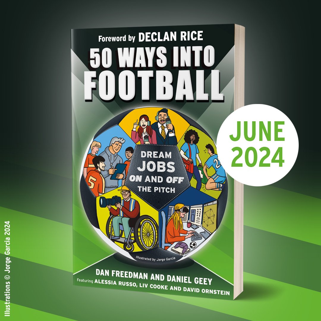 New book announcement! 📚📖📣 Know a young person who'd like to work in football when they’re older? 50 WAYS INTO FOOTBALL will introduce them to fascinating careers in the game - and give them something to strive for!🎯 Available to pre-order now #50WIF geni.us/50WaysIntoFoot…