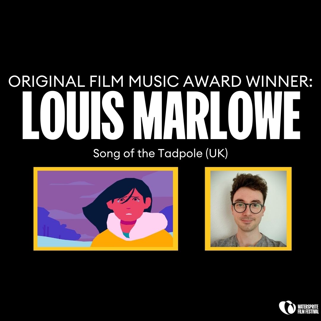 CONGRATULATIONS to the winner of our ORIGINAL FILM MUSIC AWARD: Louis Marlowe with 'Song of the Tadpole!' Thank you to @AmazonMGMStudio for sponsoring the Watersprite 2024 Awards Ceremony, which is available to view until March 8th at watersprite.org.uk/tickets