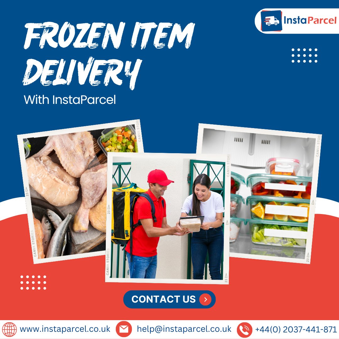 Experience the convenience of frozen item delivery with InstaParcel in the UK! Keep your perishables fresh and frosty, delivered straight to your door. ❄️
Visit us now: instaparcel.co.uk
.
.
#InstaParcel #FrozenDelivery #UK #ParcelDelivery #deliveryserviceavailable
