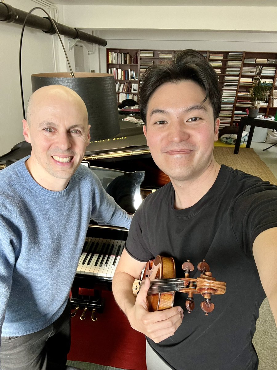 Birthday = Rehearsal day for musicians 🎂🥳 Here with @julienquentin before our TOUR in Germany Come say hi (and hbd if you’d like) as we serenade you with Beethoven on my birthday: tonicmusic.app/join 🥳