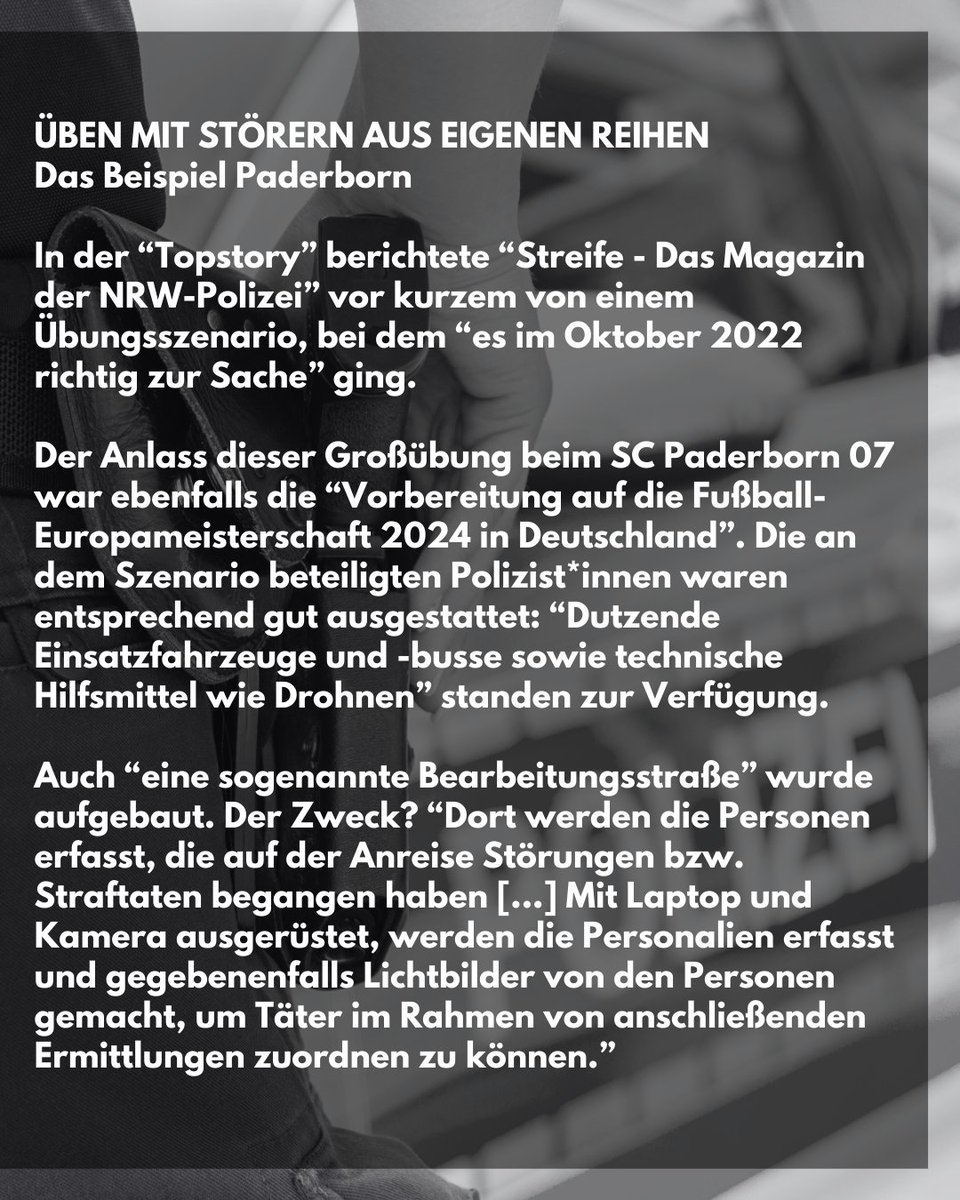 Fanhilfe_FCSP's tweet photo. Die #Polizei schränkt zunehmend die Grundrechte von Fußballfans ein, teilweise mithilfe massiver Gewalt.

Vieles wirkt wie ein Szenarientraining für die #Euro 2024. Es reicht! 

Unser Statement: https://t.co/9N7dk381Ct

1/2
 ---
#Fanhilfe #FCSP @fanhilfen https://t.co/qsXnUMlycH