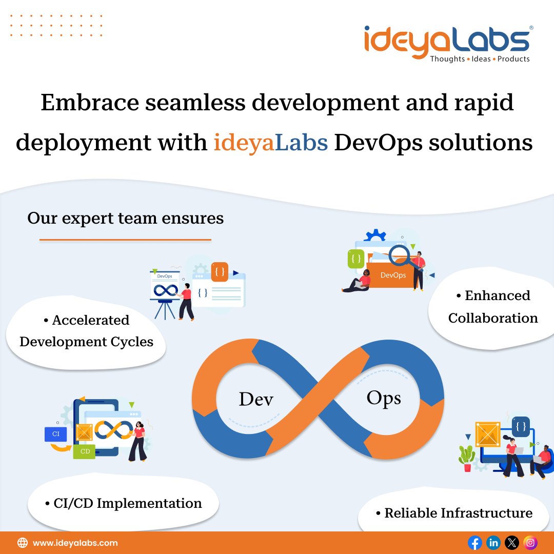 Ready to transform your IT landscape? Contact us today and unlock the full potential of DevOps!
Know more : ideyalabs.com
Mail to : info@ideyalabs.com
#ideyaLabs #DevOps #DevOpsConsulting #DevOpsExperts #DevOpsSolutions #CICDImplementation #DevOpsCulture #DevOpsTools