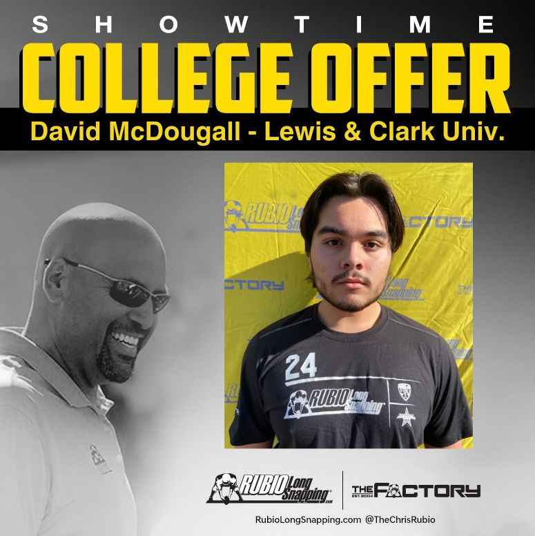 SHOWTIME!!!

Rubio Long Snapper David McDougall (CA, 2024) has picked up an offer to...

rubiolongsnapping.com/player-ranking…

#RubioFamily | #TheFactoryJustKeepsOnProducing
