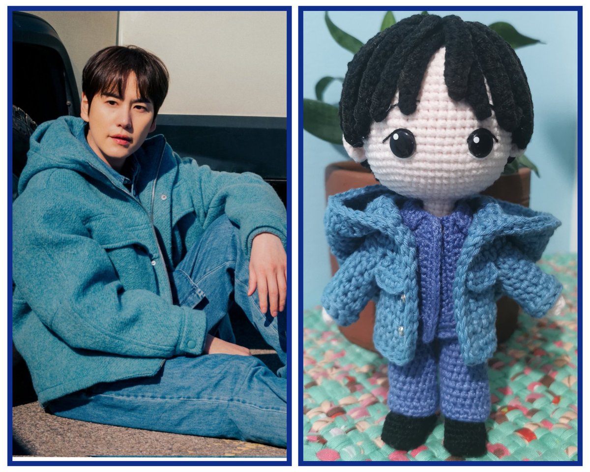 A doll inspired by the heart and soul of Restart. 
Grateful to @blue_psychgirl for commissioning this cute Kyuhyun doll. 
#SUPERJUNIOR 
#Kyuhyun
#crocheted_doll
#Amigurumi