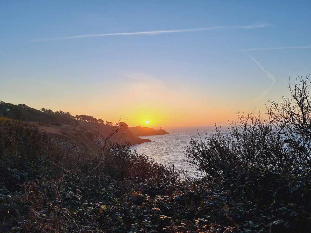 Sunrise at Howth Cliff Walk this morning.