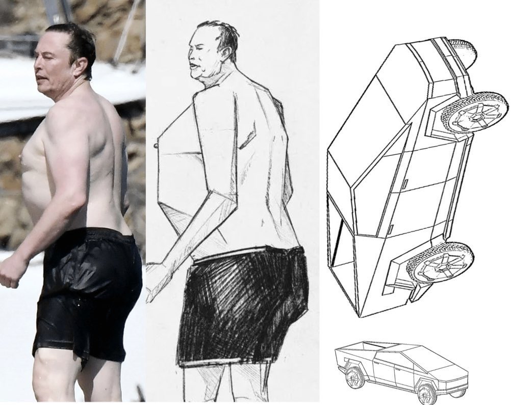 Small reminder:

This is how Elon got the design for the Cybertruck: