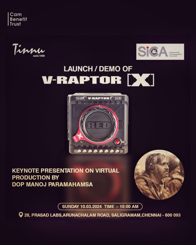 The love for global shutter The X factor .. see you there @RED_Cinema #sica @UnrealEngine @stageunreal #virtualproduction
