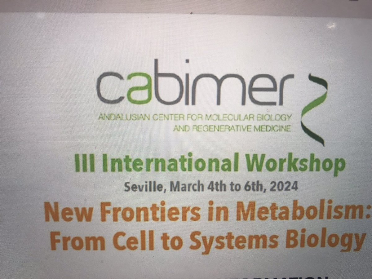 Magnifico congreso #Newfrontiersinmetabolism From Cell to System Biology 🙌🙌 great speakers and good friends. Seville incredible as always !!!!