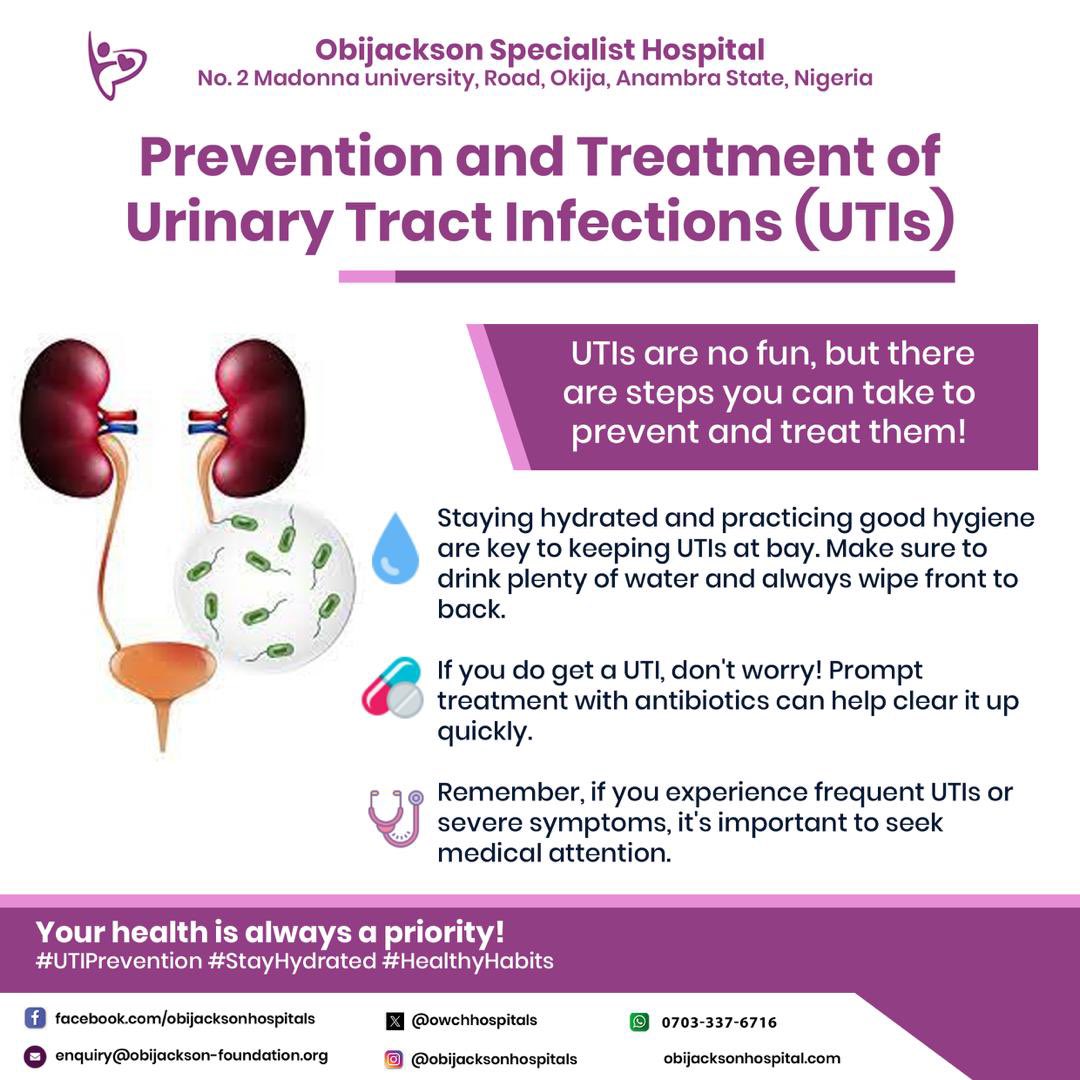 Prevention and Treatment of Urinary Tract Infections (UTIs) UTIs are no fun, but there are steps you can take to prevent and treat them!