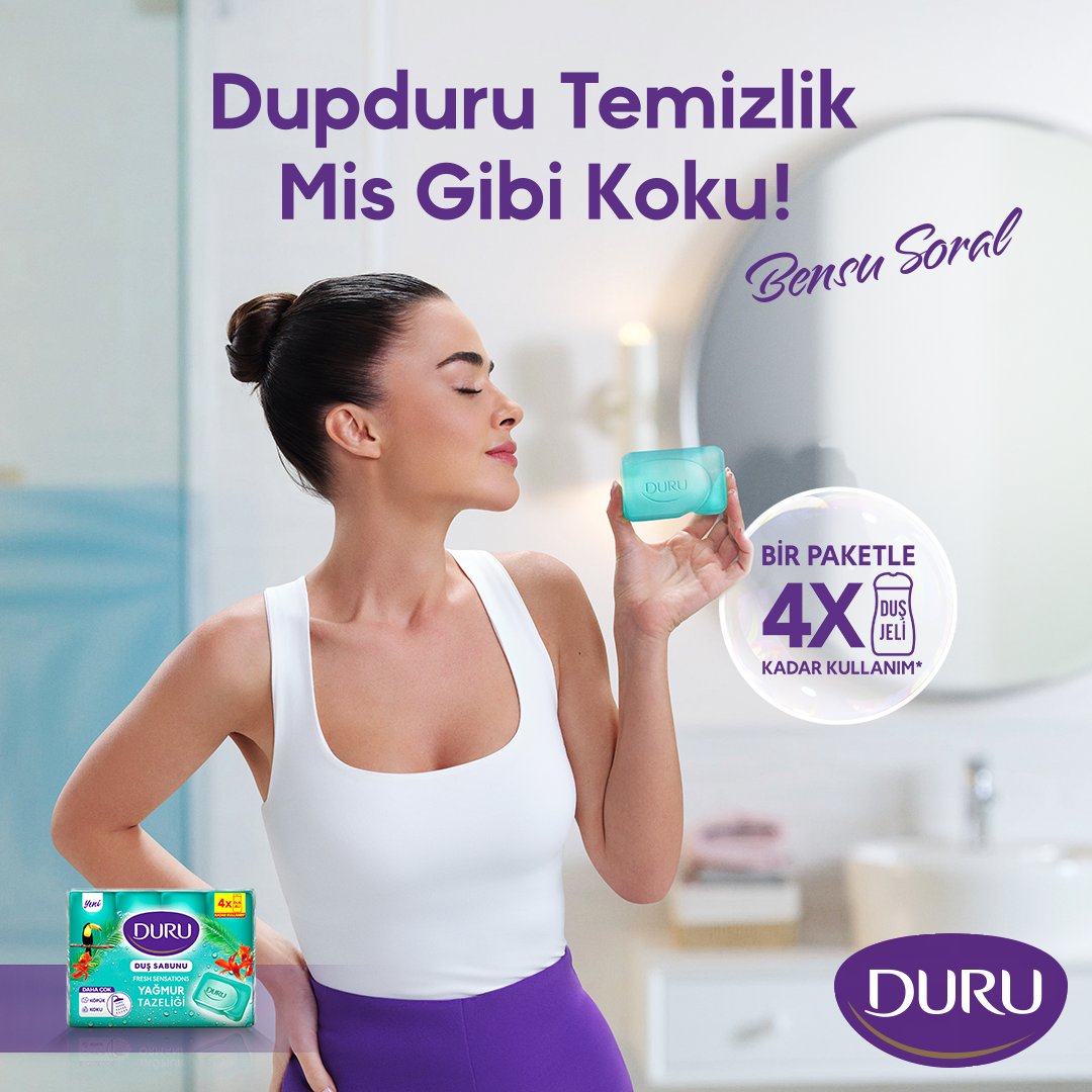 Duş jeli mi yoksa sabun mu? Bensu Soral‘ın tercihi tabii ki de Duru Duş Sabunları! 💜

Duru Duş Sabunları ile dupduru temizlik ve mis gibi kokular iki parmağınızın arasında! 🌸

#Duru #DuruDuşSabunu #Temizlik #KişiselBakım #DupduruTemizlik #MisGibiKoku #durugüzellik