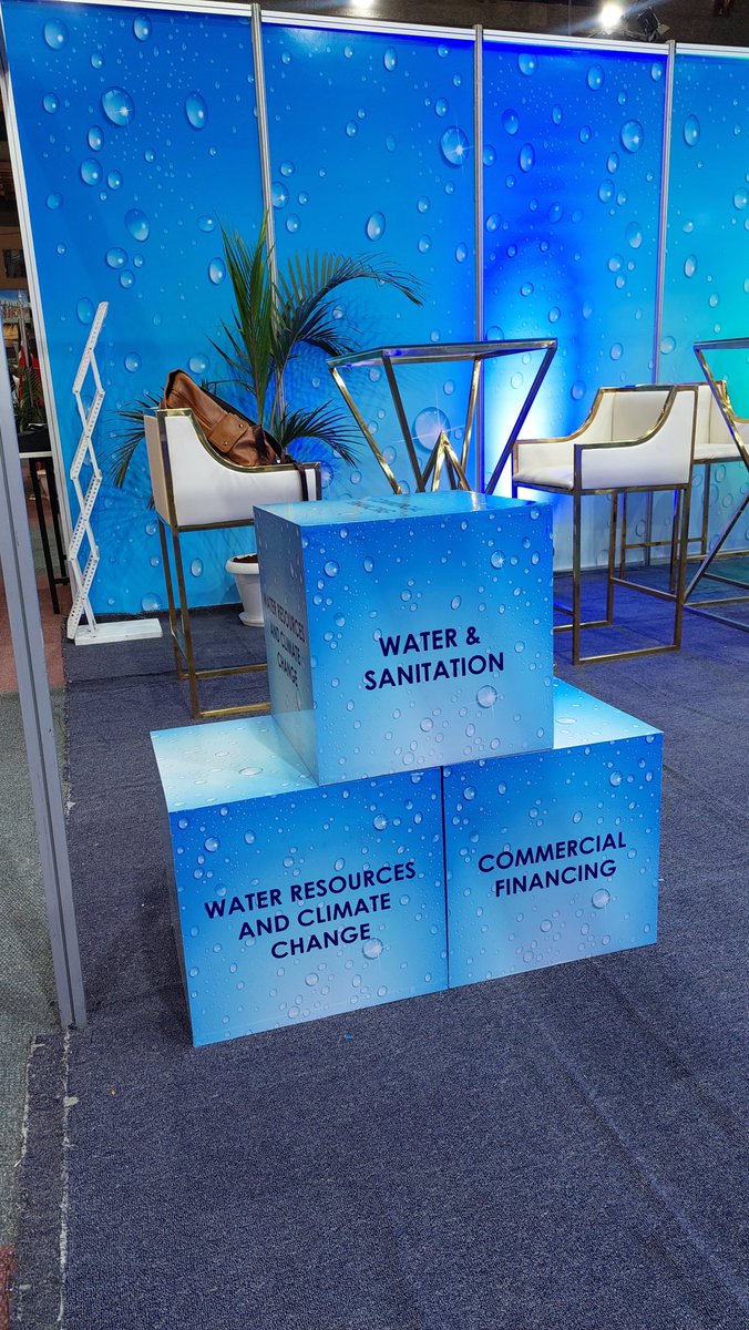 LeaClientS's tweet image. At #WASIC2024 with our client @wstf_ke. Our task was to setup a modern, minimalist and water-themed exhibition &amp;amp; stakeholder engagement area ☑️