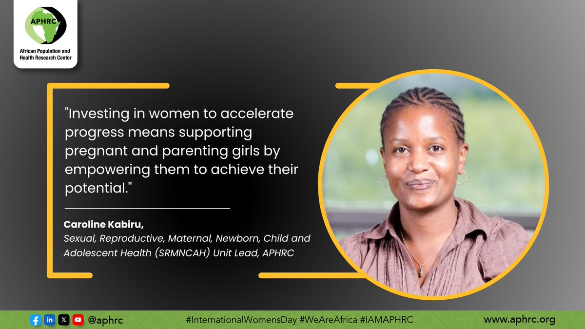 #InternationalWomensDay2024, this is what investing in women to accelerate progress means for #IAmAPHRC.

#IWD2024 #IWD24 #IWD #WeAreAfrica