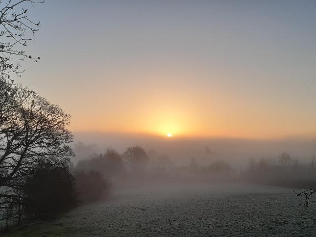 #Montgomery, #Powys A misty start with a ground frost, but a dry day ahead with plenty of sunshine!