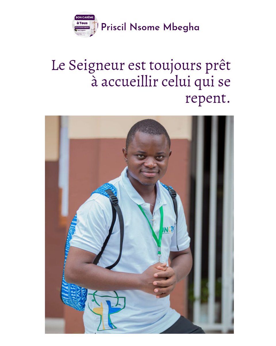 06|03|2024

Bonjour, Chers Amis ! 

Prions le Seigneur pour que nous sachions nous convertir de nos conduites mauvaises. 

Sainte journée à tous !
Que Dieu vous bénisse abondamment.  

#PNM #LeMaîtreEnABesoin #RetourVersDieu #DieuNousAime