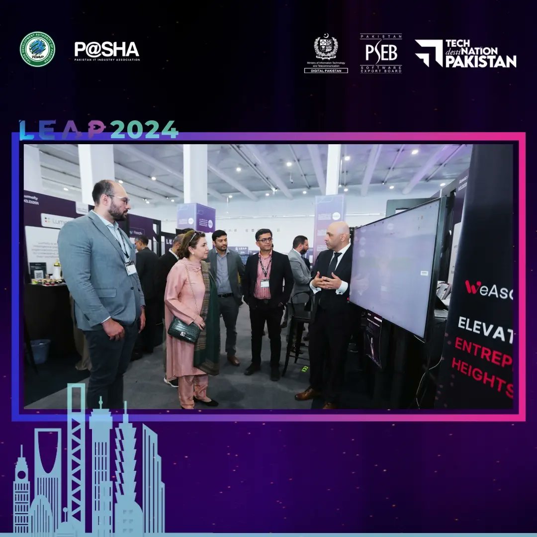 Pakistan's vibrant IT startup ecosystem is thriving, with 35 startups showcasing their innovations at #LEAP2024. Get a glimpse of their disruptive ideas shaping the future of technology.
