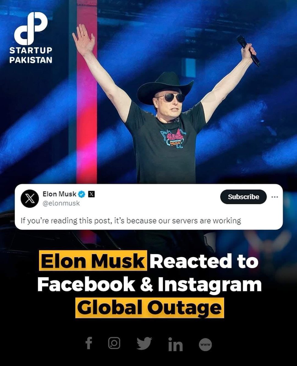 #ElonMusk  reaction after Facebook and Instagram crashed out worldwide.
#instadown #instagramdown #facebookdown #X #Twitter #TwitterDown #Pakistan