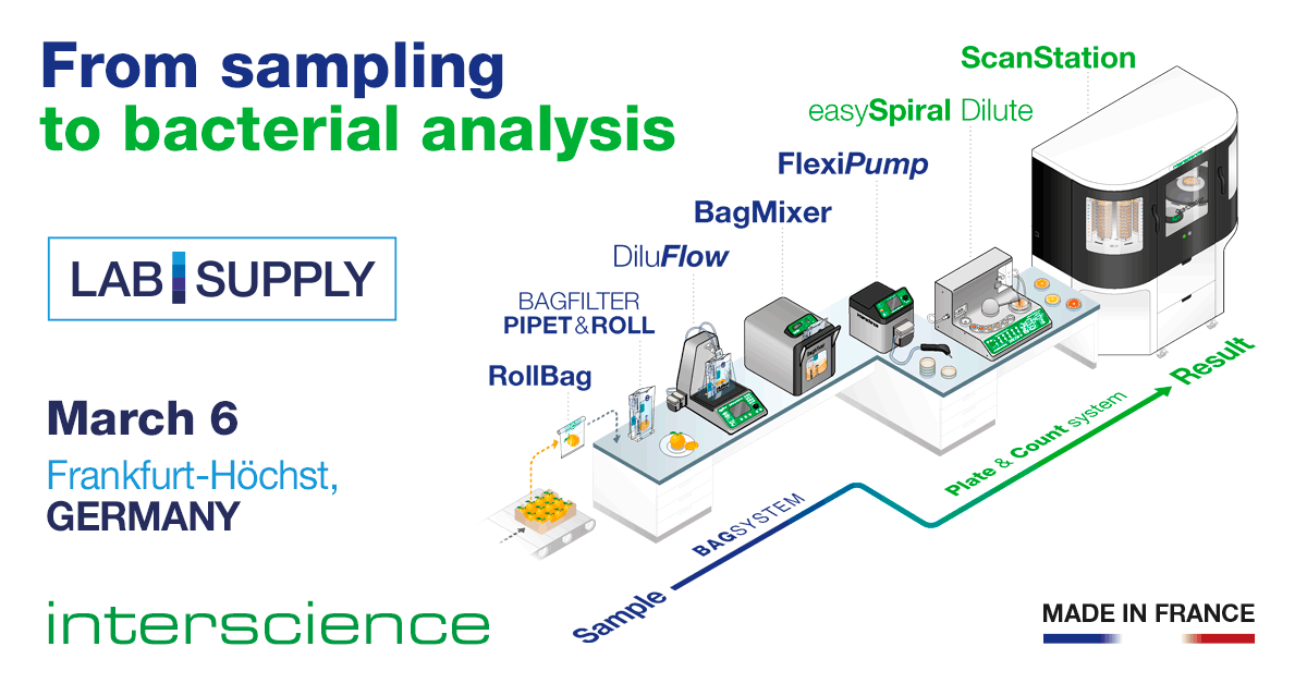 Hallo #LabSupply, Frankfurt, Germany starting today!

Come and check our booth!

🙌  Sylvie Valerius Doray 🙌

INTERSCIENCE D-A-CH
Krautgartenstraße 30,
65205 Wiesbaden - DEUTSCHLAND
Tél. : +49 611 723 87 770
Information : sales.germany@interscience.com