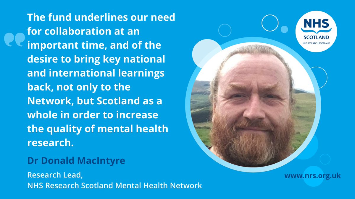 NHS Research Scotland (@nhsresearchscot) on Twitter photo A new fund – offered by <a href="/NRS_MH/">NRS Mental Health</a> – is open to mental health researchers of all disciplines to assist with their attendance at important UK and international conferences.
Read more and apply 👉 nhsresearchscotland.org.uk/news/mental-he… A new fund – offered by <a href="/NRS_MH/">NRS Mental Health</a> – is open to mental health researchers of all disciplines to assist with their attendance at important UK and international conferences.
Read more and apply 👉 nhsresearchscotland.org.uk/news/mental-he…