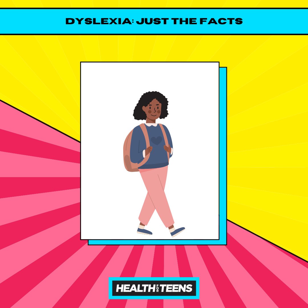 #Dyslexia is a common learning difference that can cause long term problems with reading, writing and spelling. It can impact young people of all abilities, so it’s not related to a person’s intelligence. ➡️ Learn more: bit.ly/dyslexia-facts #HealthforTeens