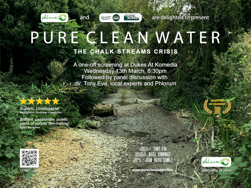 Thanks to @dukesatkomedia and @phlorum, we're coming to Brighton a week today! Post-screening discussion with reps from @SouthernWater, @AquiferPartners, OART and @BrightonHoveCC - not to be missed! Tickets: picturehouses.com/movie-details/…