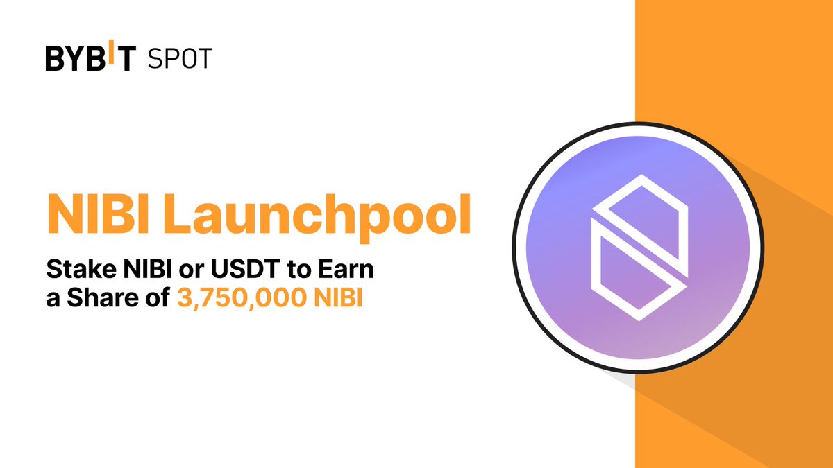 Bybit (@bybit_official) on Twitter photo 📣 Bybit Launchpool: Stake $NIBI or $USDT to Earn $NIBI prizes with <a href="/NibiruChain/">Nibiru Chain 🩵🌸</a>
🗓 Listing Time: March 12, 8 AM UTC. Stay tuned! 👀
#TheCryptoArk #BybitListing 📣 Bybit Launchpool: Stake $NIBI or $USDT to Earn $NIBI prizes with <a href="/NibiruChain/">Nibiru Chain 🩵🌸</a>
🗓 Listing Time: March 12, 8 AM UTC. Stay tuned! 👀
#TheCryptoArk #BybitListing