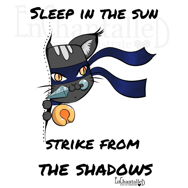 EnChantalled's tweet photo. Wij hebben een kat in huis. Spoeky! Het is ons opgevallen dat katten ninja vaardigheden bevatten.🥇

Boehaha, je denkt dat je kat daar staat, maar…hij of zij staat al achter je! Pas op dat je niet struikelt.

https://t.co/tPCFVMm435

#kat #katten #ninjakat #illustratie #grappig https://t.co/vIdOwFDq4f