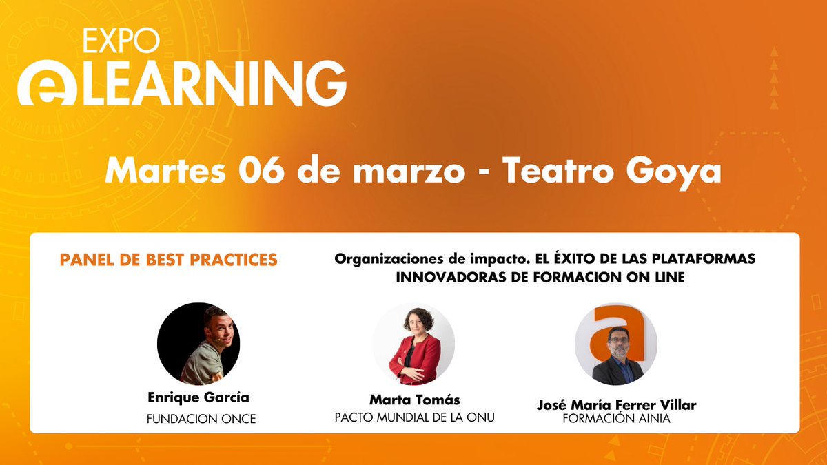 📚 ¿Quieres descubrir las historias de éxito de las plataformas innovadoras de formación online? A las 09:35 hablaremos sobre esto en #EXPOELEARNING24.

bit.ly/3uqUka4