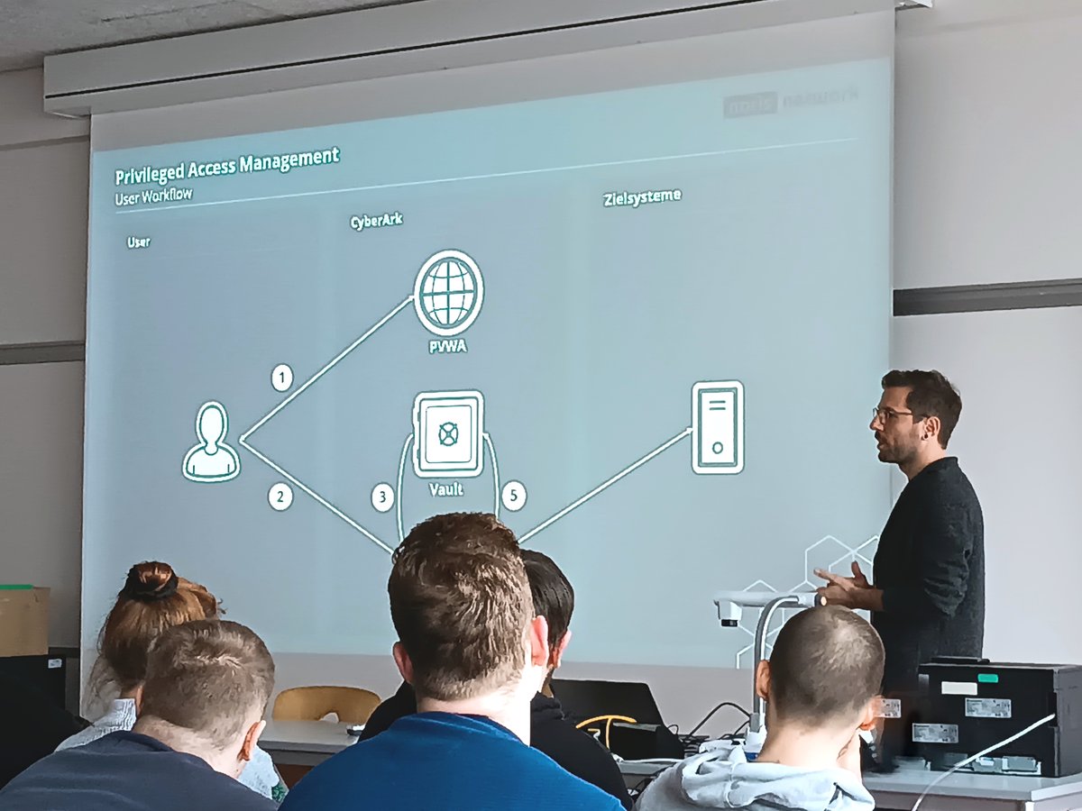 An der it.schule Stuttgart präsentierten wir die spannenden Themen Security Operations Center (SOC) und Privileged Access Management (PAM) mit der Lösung Cyberark. Gemeinsam mit angehenden Fachinformatikern gewährten wir einen Einblick in die Welt der IT-Sicherheit.