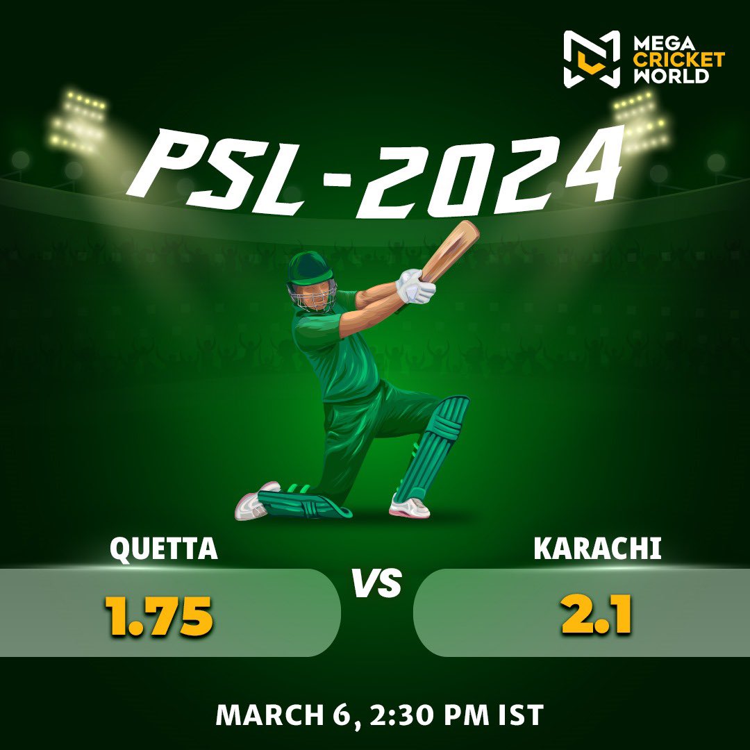mcworldsocial's tweet photo. ๐ PSL Double Header Alert! QG vs KK & ISL vs LAH. Place your bets now! ๐ฐ
๐ https://t.co/xT3lmd3QLr
#QGvKK #ISLvLAH #PSL #PSL2024 #PSLOdds #SarfarazAhmed #KieronPollard #JasonRoy #ShoaibMalik #SherfaneRutherford #MohammadAmir
#ShaheehShahAfridi #GeorgeLinde #Explore https://t.co/41r6YEJlbD