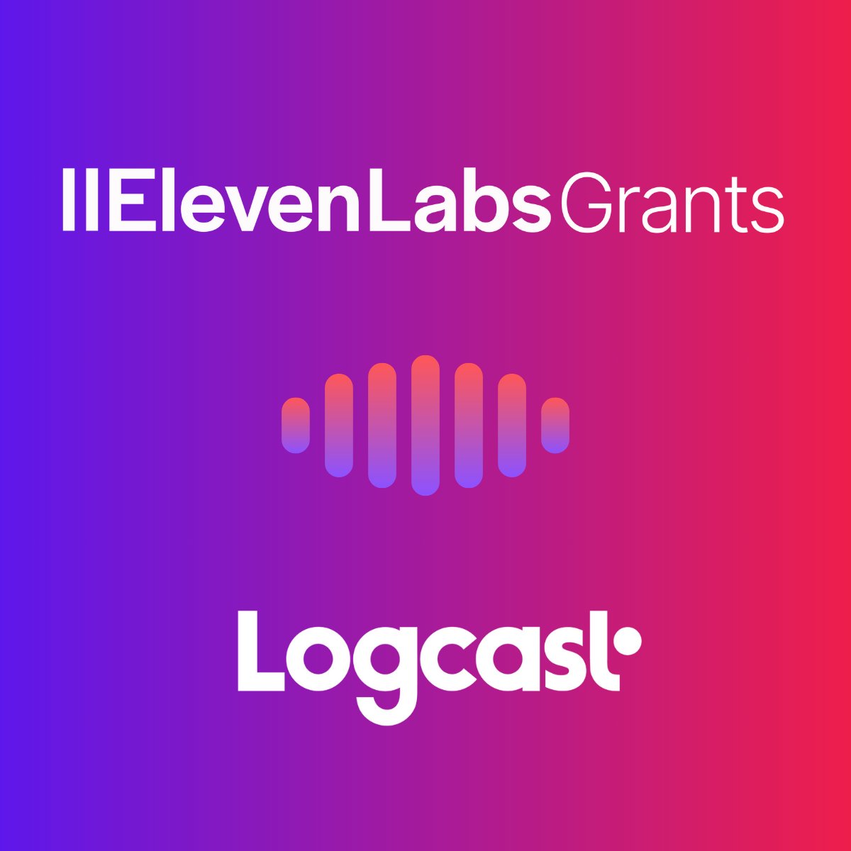 We are proud to share that Logcast has received a grant from <a href="/elevenlabsio/">ElevenLabs</a>. We will be working with the team at ElevenLabs to further our mission of giving everyone a voice and to make the world a little more connected. More info: tinyurl.com/bddv3cn7