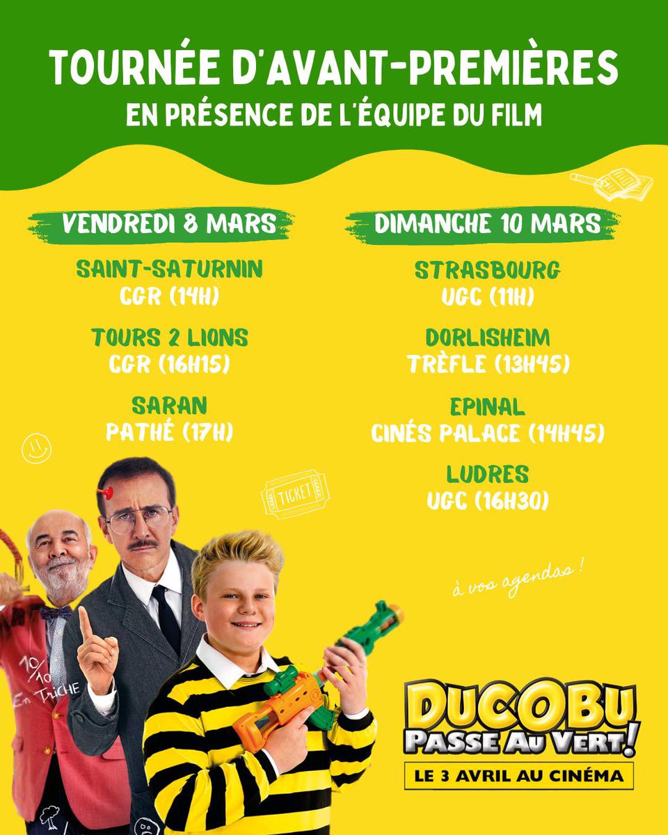 À vendredi et à dimanche !